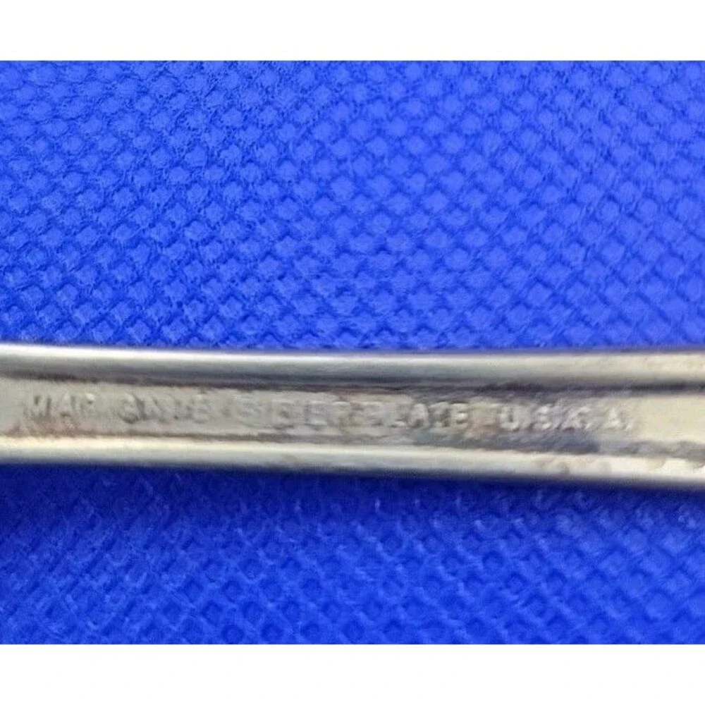 1938 ONEIDA Marianne Art Deco Silverplate Serving Spoon Vintage